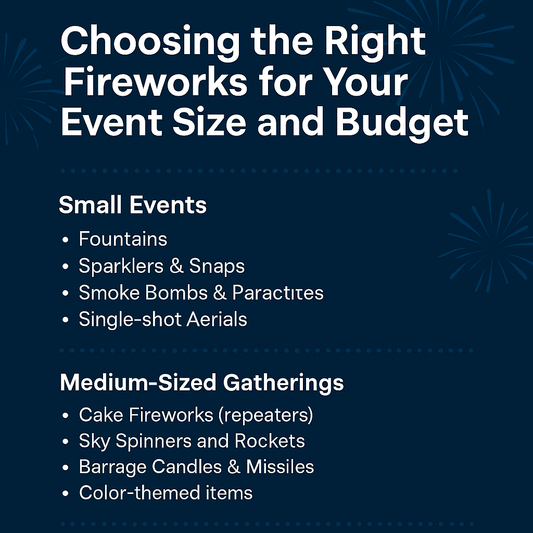 Choosing the Right Fireworks for Your Event Size and Budget