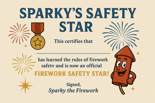 Sparky’s Firework Safety Certificate