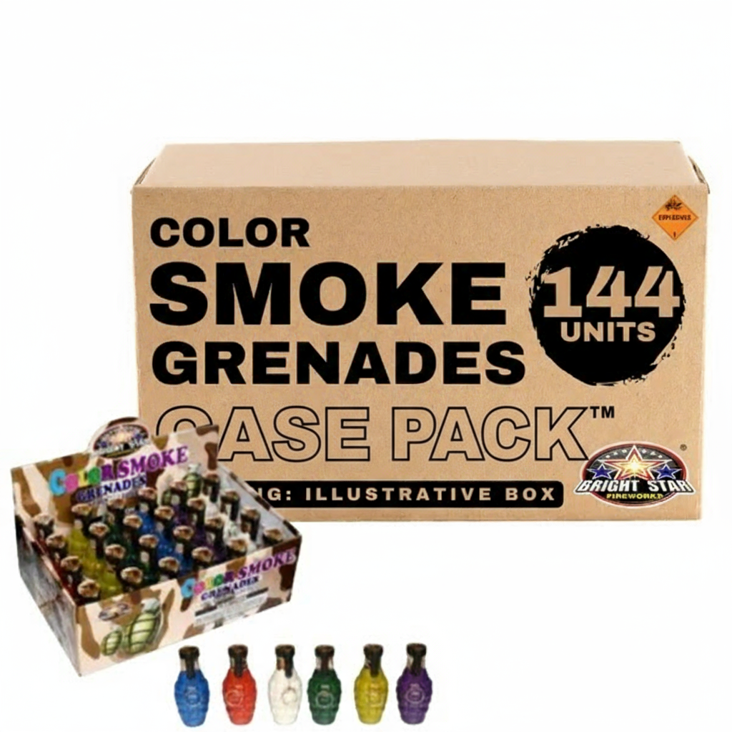 Color Smoke Grenade Large Smoke Bomb | Case Pack™ 24/6