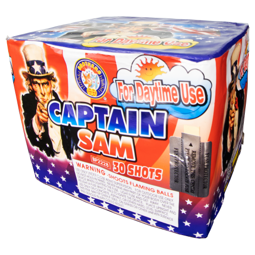 Captain Sam 30-Shot XL Aerial Cake | Case 6/1