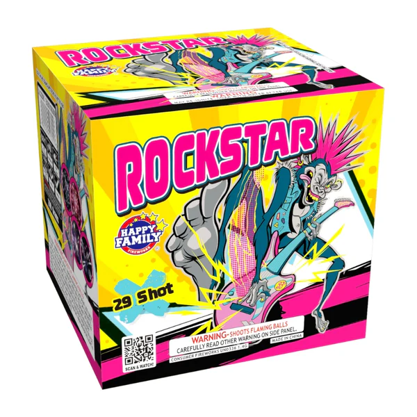 Rockstar 29-Shot Standard Aerial Cake | Case Pack™ 8/1