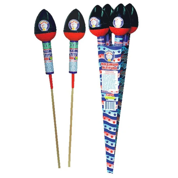 Maximum Altitude 4-Shot XL Rocket | Case Pack™ 12/1