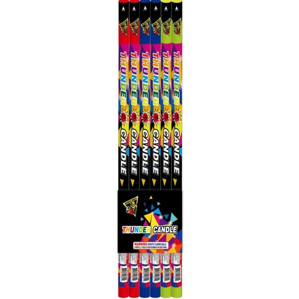 Thunder Candle 10-Shot Standard Roman Candle (6-Pack) | Case Pack™ 24/1