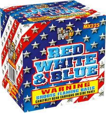 Red, White & Blue 20-Shot Standard Aerial Cake