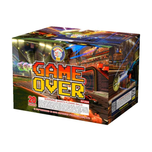 Game Over 20-Shot Large Aerial Cake | Case Pack™ 6/1
