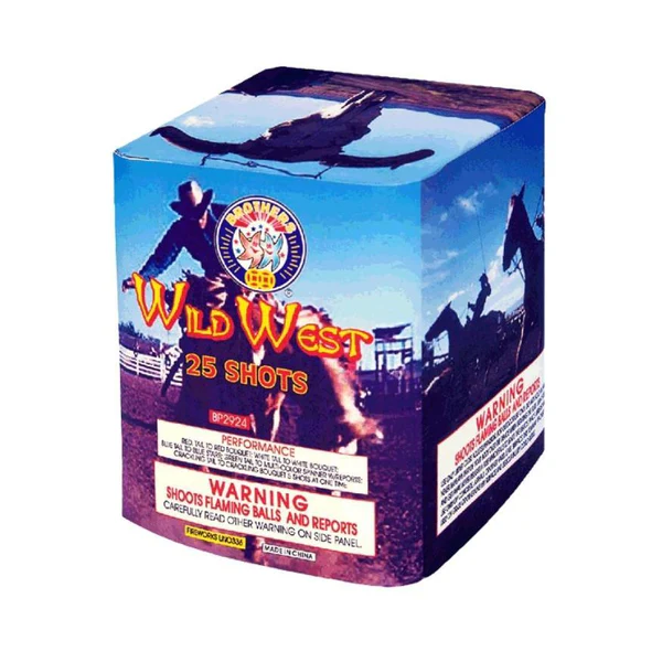 Wild West 25-Shot Standard Aerial Cake | Case Pack™ 12/1