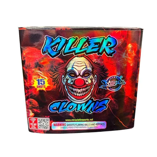 Killer Clown 180-Shot Aerial Cake Assortment | Case 4/3