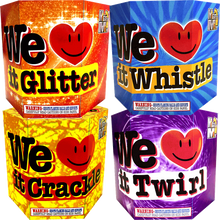 We Love It Assortment 7-Shot Aerial Assortment Set (4-Pack)
