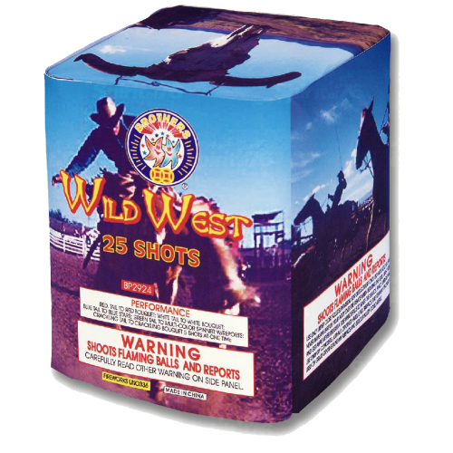 Wild West 25-Shot Standard Aerial Cake | Case 12/1