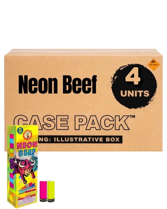 Bombas de Carcasa de 5 pulg. de 24 Disparos Neon Beef