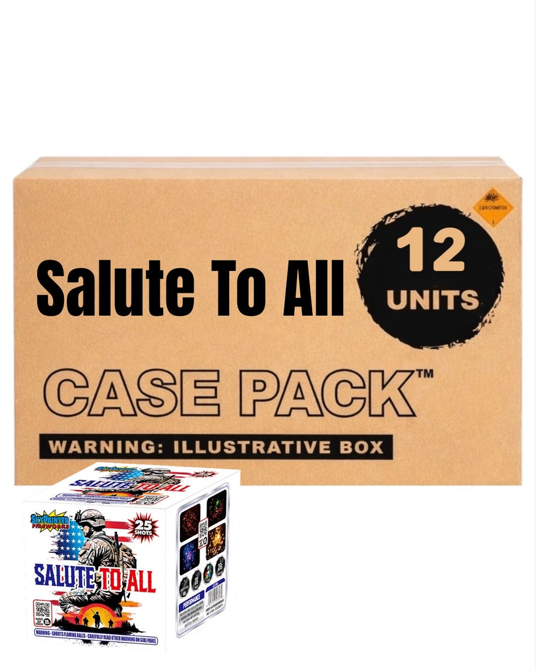 Salute To All 25-Shot Standard Aerial Cake