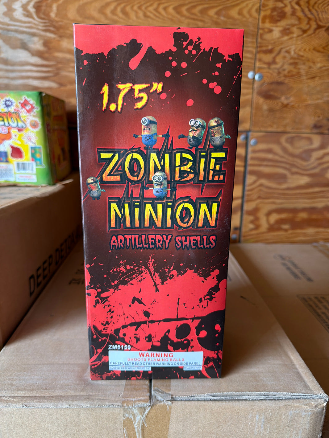 Minio Zombi 1.75 pulg. Cáscaras de artillería de 6 tiros