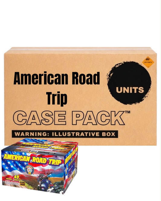 Torta Aérea XL de 49 Disparos "American Road Trip"