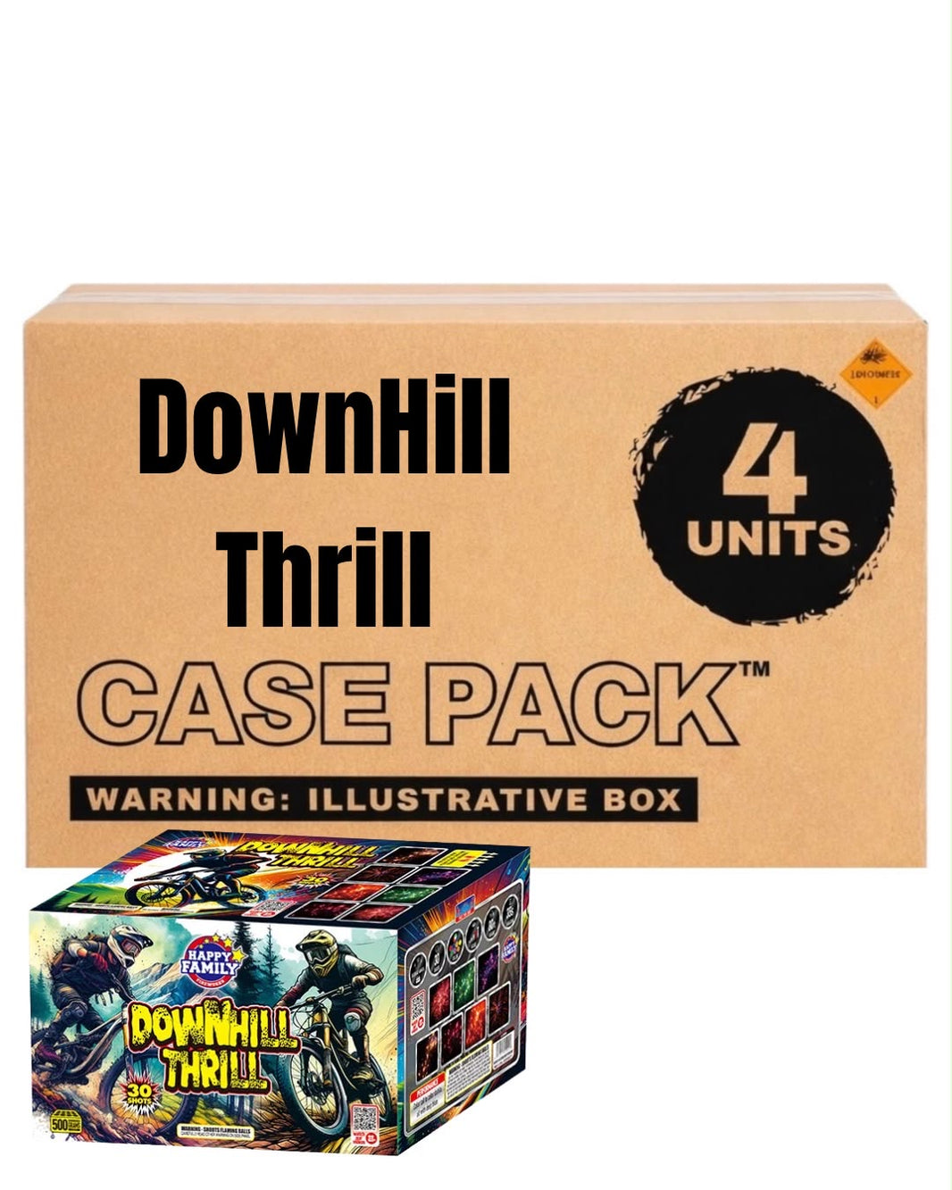 DownHill Thrill 30-Shot XL Aerial Cake