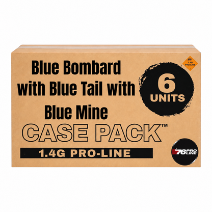 Blue Bombard w/ Blue Tail w/ Blue Mine 7-Shot Pro-Line Fan Slice