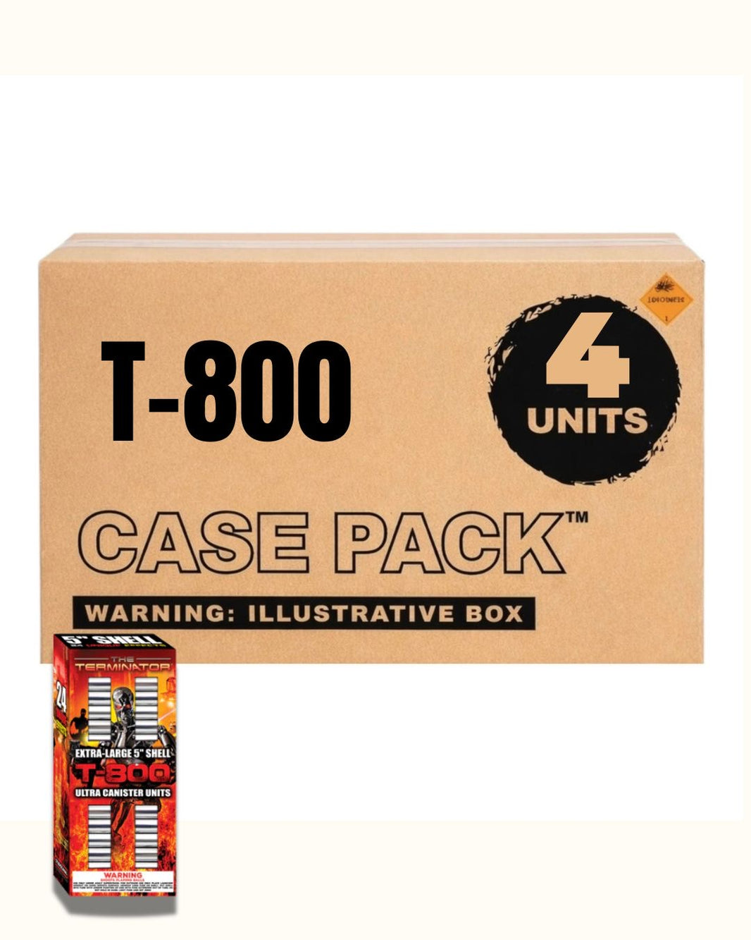 T-800 24-Shot 5 in. Canister Shell Kit