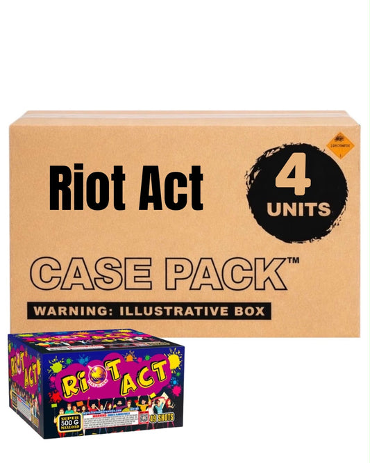 Riot Act 49-Shot XL Aerial Cake