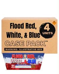Flood Red, White, & Blue 61-Shot XL Aerial Cake