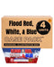 Flood Red, White, & Blue 61-Shot XL Aerial Cake