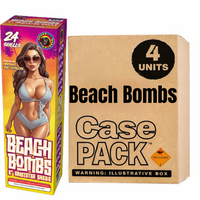 Beach Bombs 24-Shot 6 in. Canister Shells