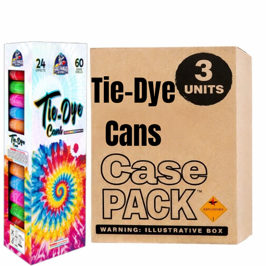 Tie-Dye 24-Shot 5 in. Canister Shells