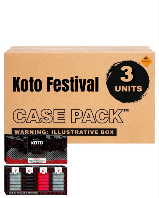 Koto Festival Carcasas de Mortero de 5/6/7 pulg. de 24 Disparos