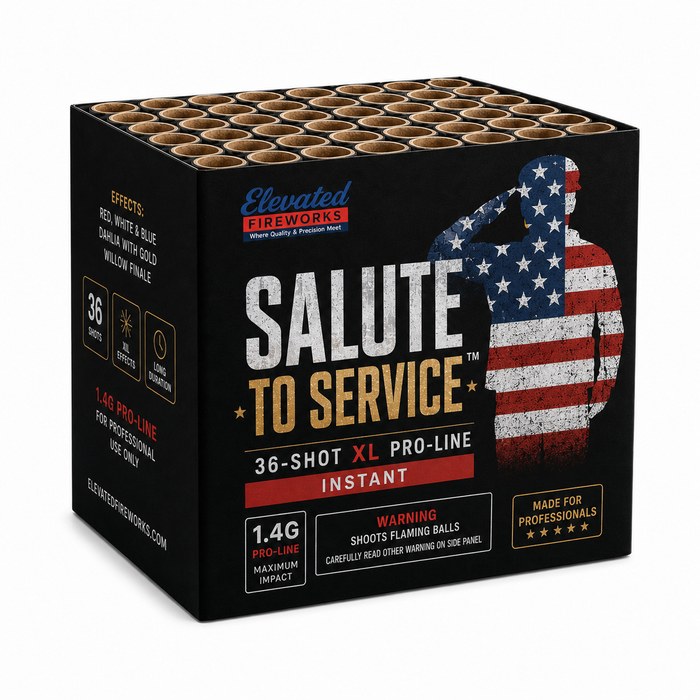Salute to Service™ 36-Shot XL Pro-Line Cake (Instant)