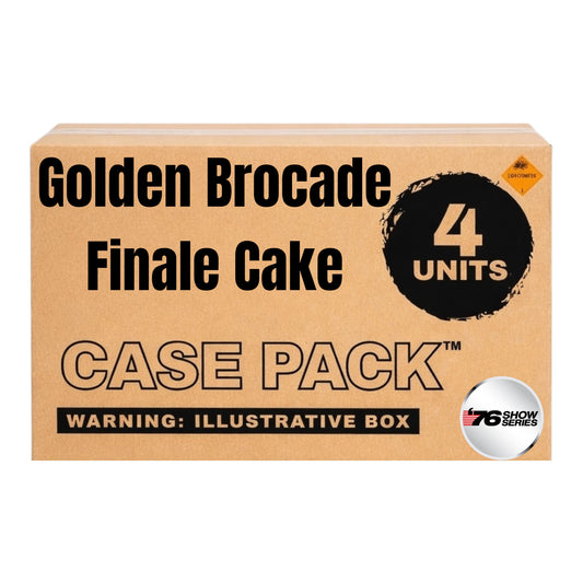 Golden Brocade (5sec) 12-Shot XL Aerial Cake