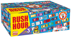 Rush Hour 100-Shot XL Aerial Cake | Case Pack™ 4/1