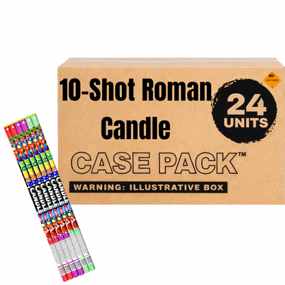 10-Shot  Roman Candle | Case Pack™ 24/6