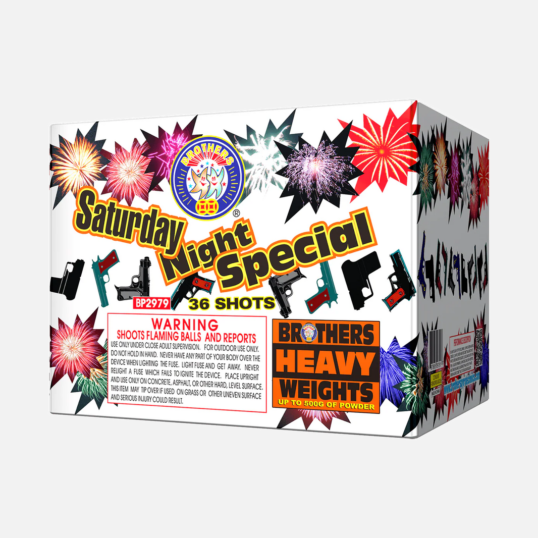 Saturday Night Special 36-Shot XL Aerial Cake | Case Pack™ 4/1