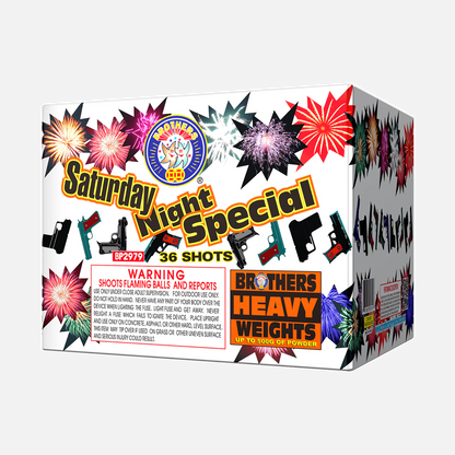 Saturday Night Special 36-Shot XL Aerial Cake | Case Pack™ 4/1