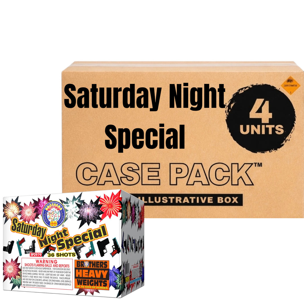 Saturday Night Special 36-Shot XL Aerial Cake | Case Pack™ 4/1