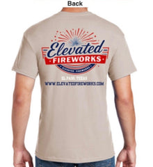 Elevated Fireworks™ Tan T-Shirt