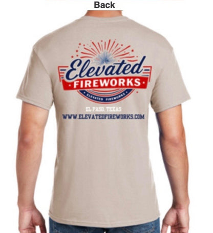 Elevated Fireworks™ Tan T-Shirt