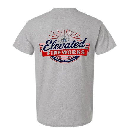 Elevated Fireworks™ Gray T-Shirt