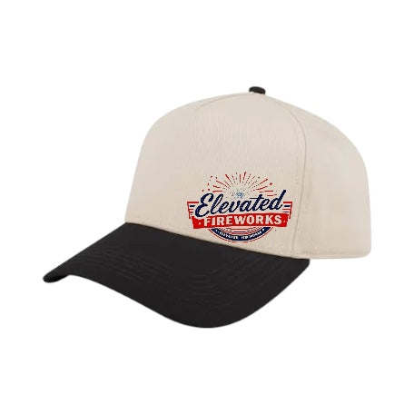Elevated Fireworks™ Tan/Black Baseball Cap