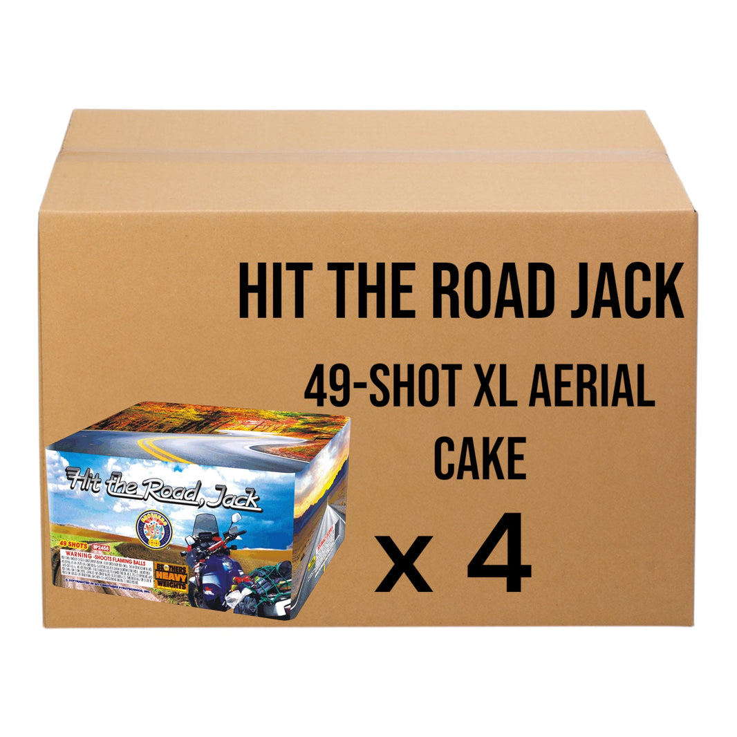 Hit the Road Jack 49-Shot XL Aerial Cake | Case 4/1