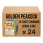 Golden Peacock 16-Shot Standard Aerial Cake | Case 24/1