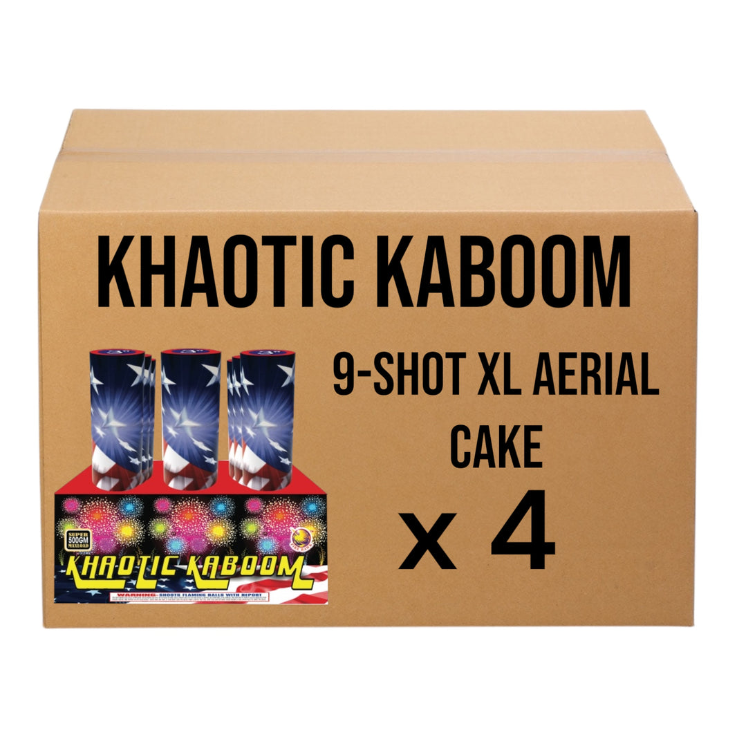 Khaotic KaBoom 9-Shot XL Aerial Cake | Case 4/1