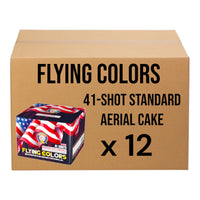 Flying Colors 41-Shot Standard Aerial Cake | Case 12/1