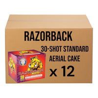 Razorback 30-Shot Standard Aerial Cake | Case 12/1