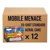 Mobile Menace 35-Shot Standard Aerial Cake | Case 12/1