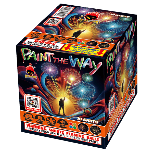 Tarta aérea estándar de 18 disparos Paint The Way