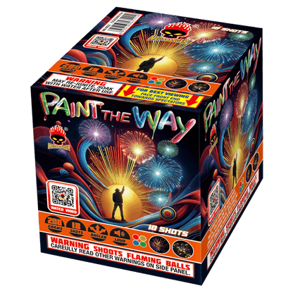 Tarta aérea estándar de 18 disparos Paint The Way