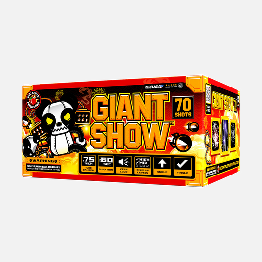 Pirotecnia aérea XL® de 70 disparos Giant Show