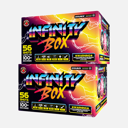 Pirotecnia aérea Infinity Box™ 56 disparos XL®