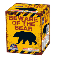 Beware of The Bear 16-Shot Standard Aerial Cake