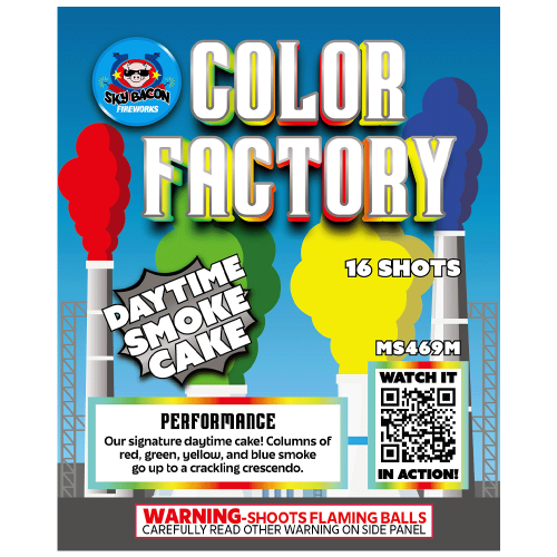 Color Factory (Daytime) 16-Shot Standard Aerial Cake