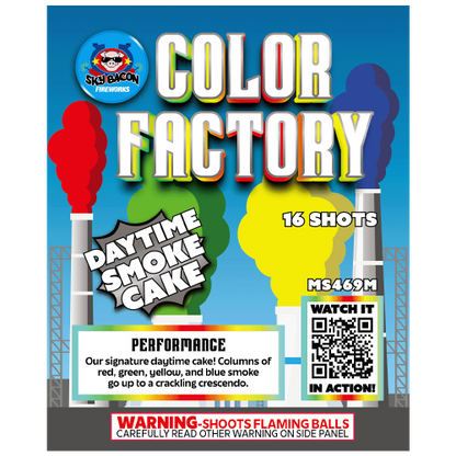 Color Factory (Daytime) 16-Shot Standard Aerial Cake